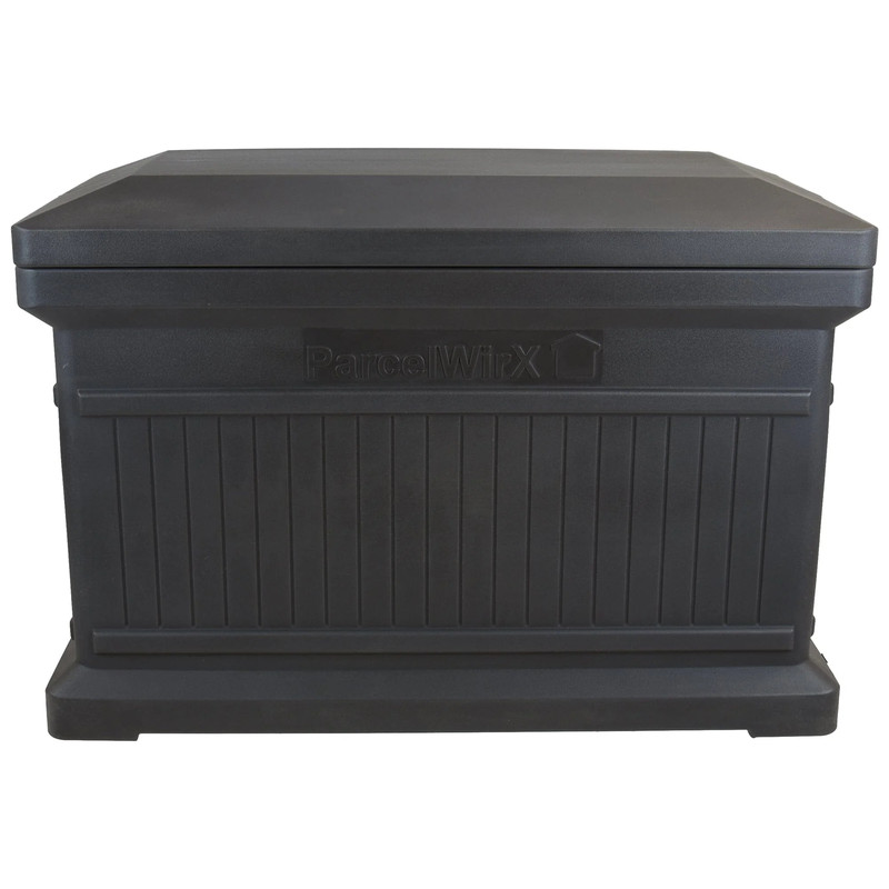 ParcelWirx Horizontal Package Delivery Box with Lift Off Lid Graphite